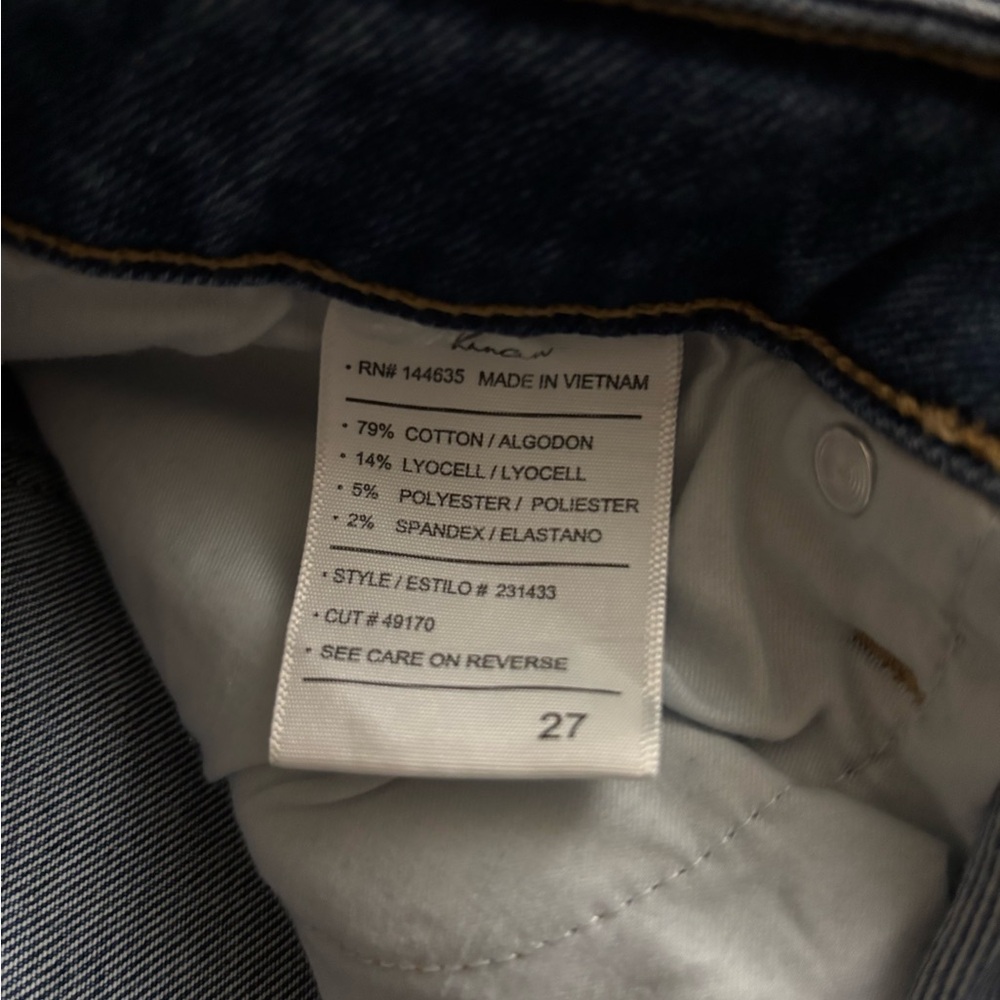 KanCan™ High Rise Open Ripped Straight Jean - Picture 5 of 5